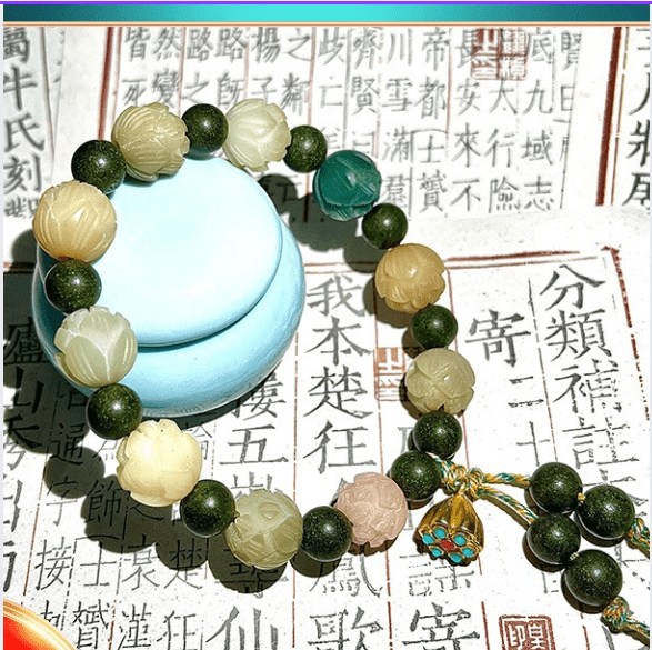 Wudang Mountain Lotus Bodhi Root Incense Beads Bracelet - Wudang Mystic Realm