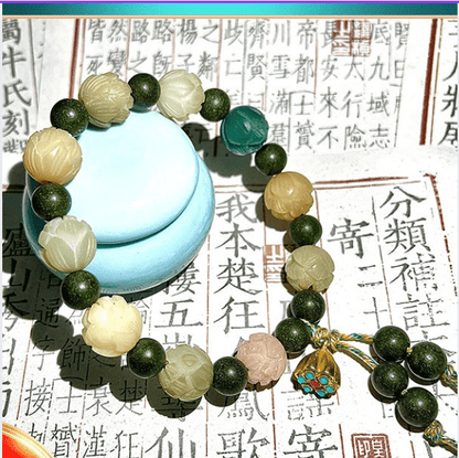 Wudang Mountain Lotus Bodhi Root Incense Beads Bracelet - Wudang Mystic Realm