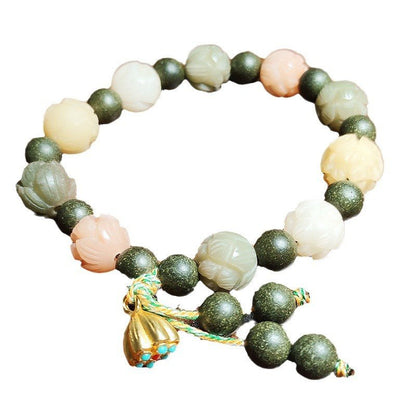 Wudang Mountain Lotus Bodhi Root Incense Beads Bracelet - Wudang Mystic Realm